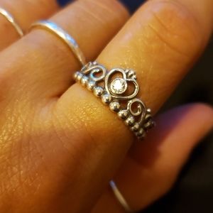 Pandora my princess sterling silver ring